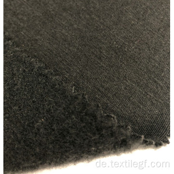 Heißer Verkauf T / C French Black KnittingTerry Brushed Fabric